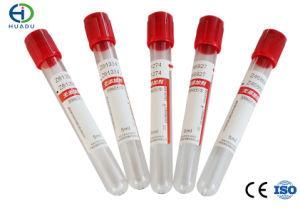 Disposable Vacuum Blood Collection Red Cap Plain No Additive Tube/Blood Collection Tube CE/ISO Certification