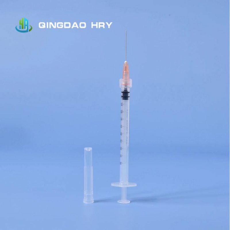 Manufacture of Sterile Disposable Syringe 1ml with Needle Luer Lock or Luer Slip Medical Disposable Syringe Fast Delivery