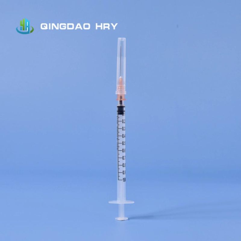Ready Stock of 1ml Luer Lock & Luer Slip Disposable Syringe with 25g Needle