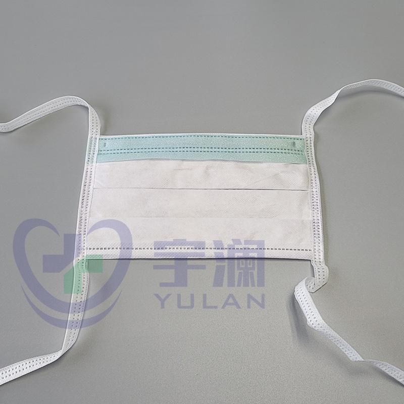 Disposable Medical Protective Surgical Face Mask with Tie on ASTM Level 3