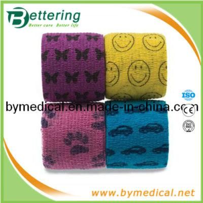 Printed Veterinary Flexible Cohesive Bandage Wrap