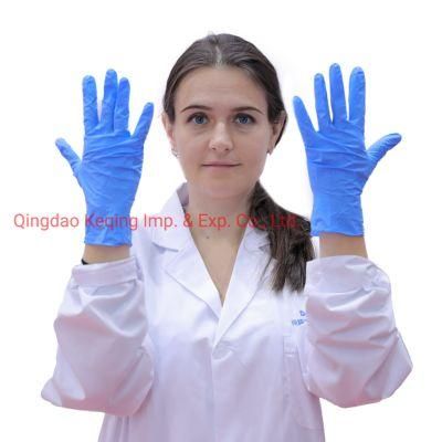 Doctor Disposable Hospital Surgical Powder Exam Examination Blue Medical Nitrile Gloves