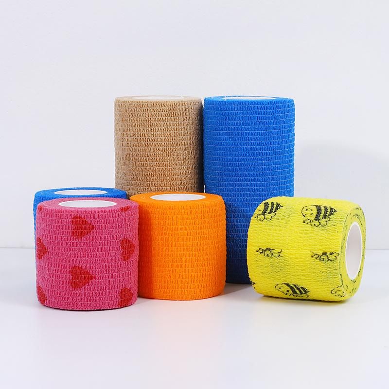 Adhesive Printed Gauze Elastic Crepe Plaster Dressing Bandage