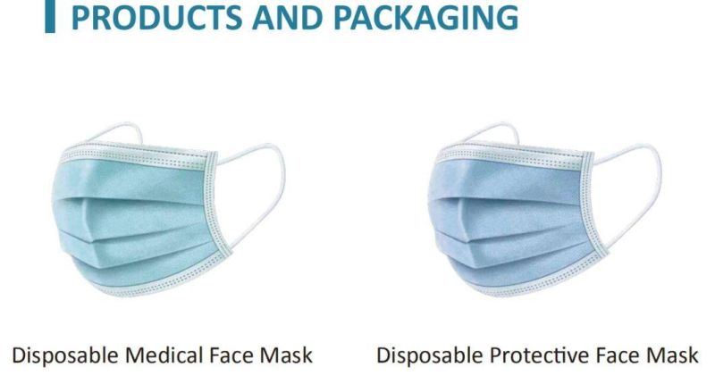 Disposable Surgical Face Mask- Earloop, CE, ASTM, Bfe, Pfe, Epidemic Prevention, Factory  Outlet, 98+Melt-Blown Fabric, Blue-White, Pure-White