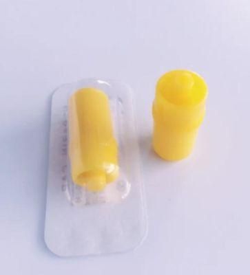 Disposable Yellow Heparin Cap Transparent Heparin Cap with CE