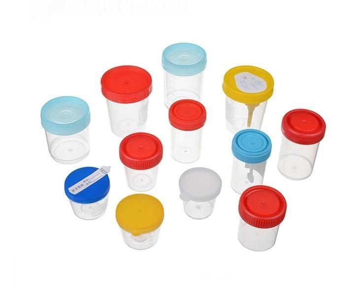 Disposable Medical Sample Collection Sterile Urine Stool Specimen Container 30ml 60ml 120ml