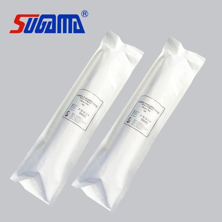 OEM 10PCS/Pouch Vaseline Gauze Dressing Sterile Paraffin Gauze