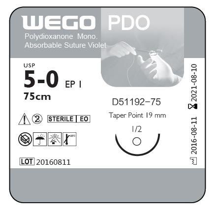 Wego Brand Surgical Sutures of Pdo