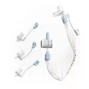 PVC Closed Suction System Catheter Colored Tube Simple Design Size 8fr