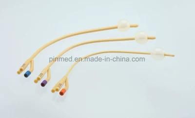 High Quality Medical Disposable 3 Way Latex Foley Catheter CE/ISO