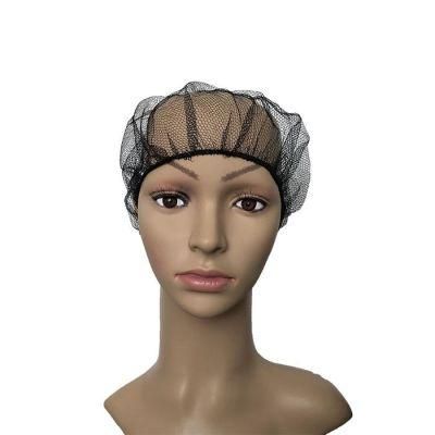 Disposable Nylon Hair Net Round Head Cover Lightweight Nylon Mesh Disposable Hairnet 20&quot; Diameter Honey Comb Caps