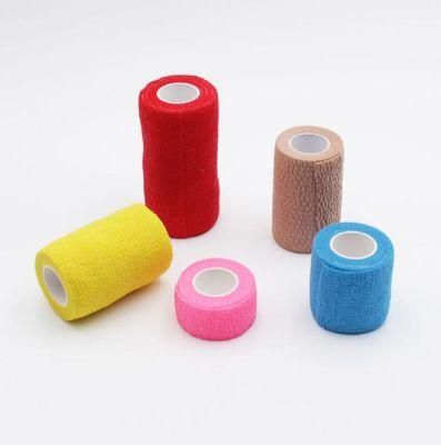 Custom Printed Non Woven Sport Wrap Bandage Medical Cohesive Animal Pet Horse Dog Cat Vet Wound Elastic Self Adhesive Bandage