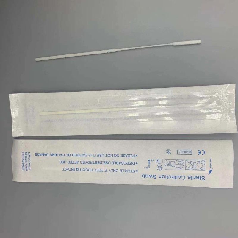 Sterile and Individual Packing Nylon Flocked Nasal Swab in Stock