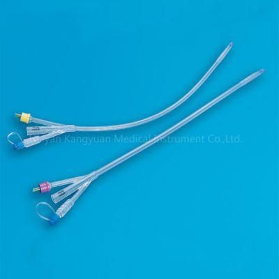 Foley Catheter Silicone Three Way Standard Length Normal Balloon Manufacturer