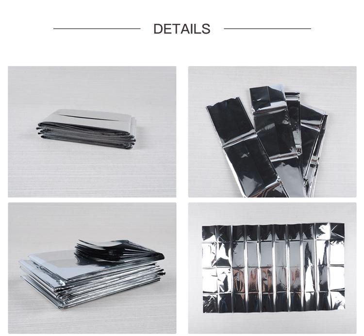 Outdoor Survival Use Silver Foil Rescue Emergency Thermal Blanket