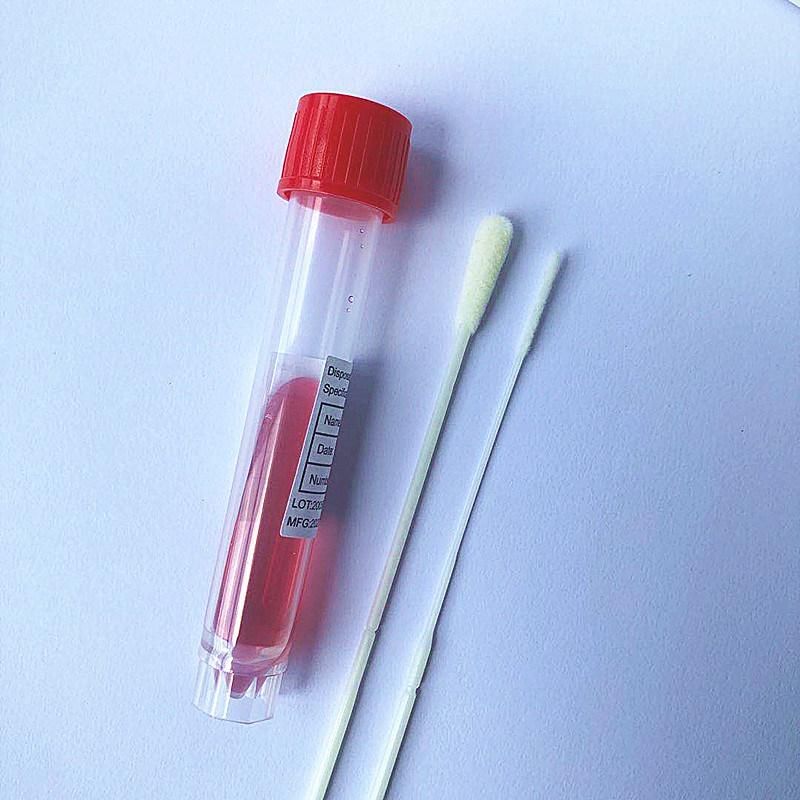 China Factory Direct Sells Good Price of 3ml Virus Transport Medium Nasopharyngeal Throat Flocked Swabs Vtm Kit