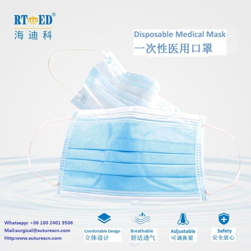 Rtmed Haidike Disposable Medical 3-Ply Surgical Mask