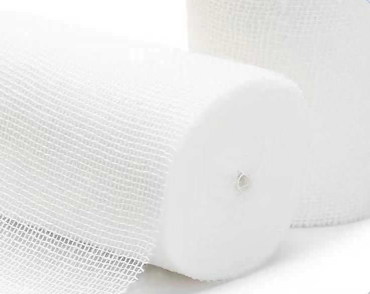 100% Pure Cotton Medical High Quality Absorbent and Softness Gauze Roll for Hospital Use