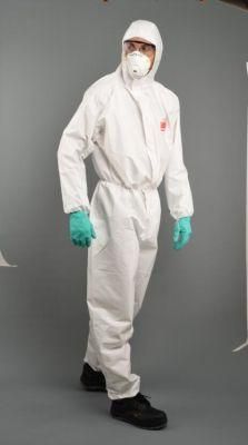 White Anti-Infectious Substances Spunbond and Film Coverall