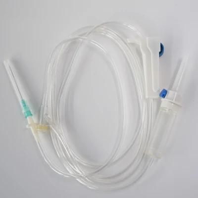 Medical IV Infusion Set with Air Vent Filter Luer Slip CE ISO