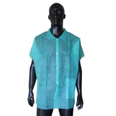 Disposable Lab Coat Green Colour