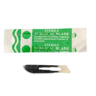 China Factory Medical Use Stainless Steel Knife Blade Carbon Steel Disposable Surgical Scalpel Blades