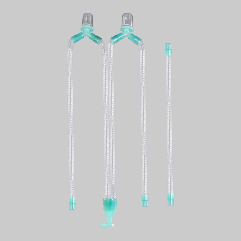 Medical Instrument Disposable Anaesthesia Breathing Circuit Tube with Water Trap for Ventilator