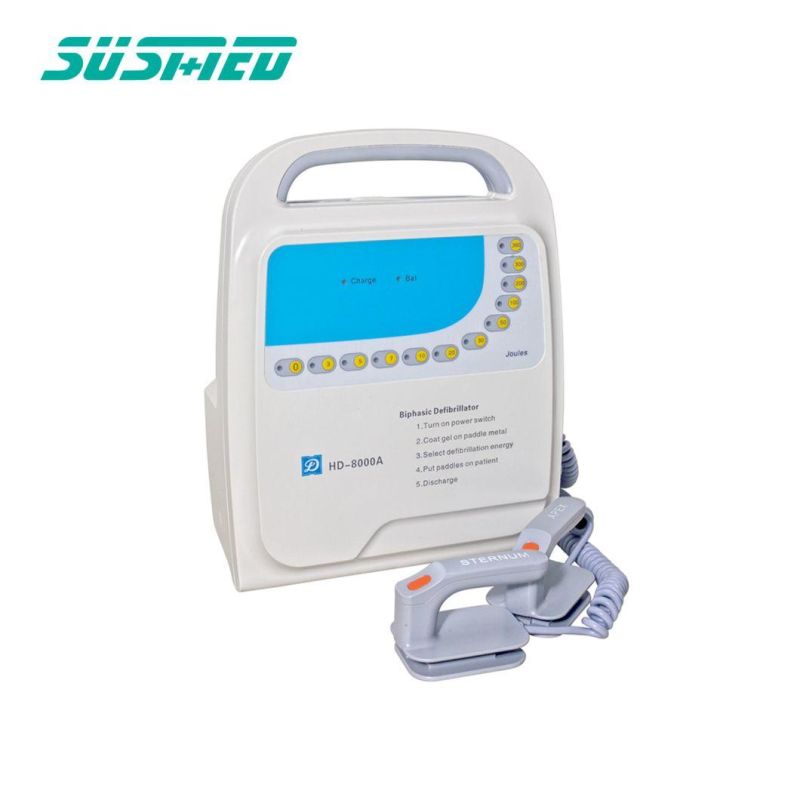 Medical Equipment Portable Monophasic Biphasic Aed Automated External Defibrillator