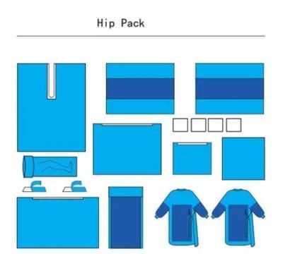 High Quality Surgical Hip Pack Disposable Hip Drape Pack for Clinic, Operation Room, Hospital