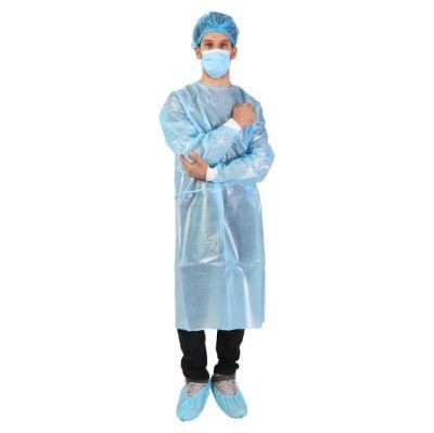 Polyethylene Isolation Gowns Universal Level 2 Isolation Gown PP PE Disposable Protec