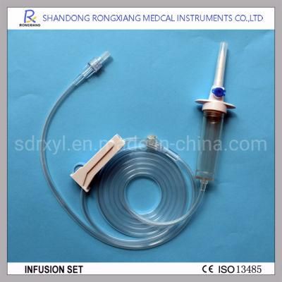 Sterilization High Quality Disposable Infusion Set with Winged Chamber