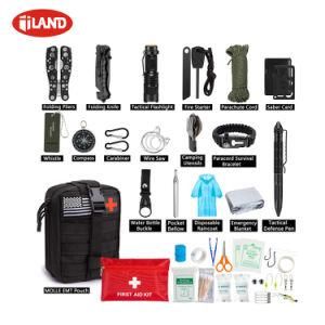 Customize 46 in 1 Multi-Functional First Aid Emergency Preparedness Survival Kit for Outdoor Camping and Hiking