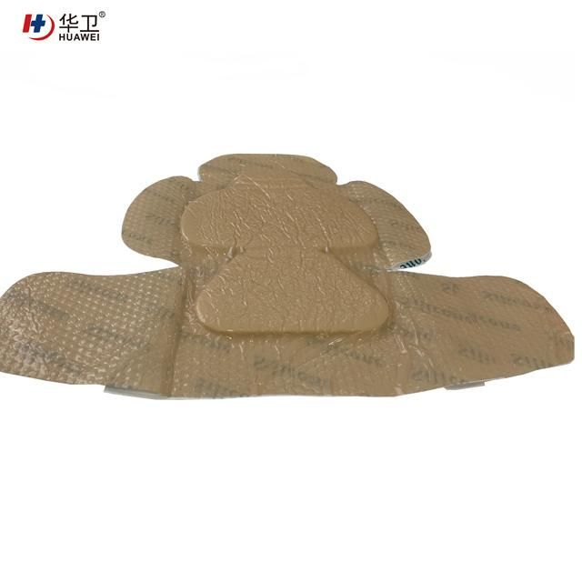 Medical Adhesive Silicone Wound Dressing with Thinner Border