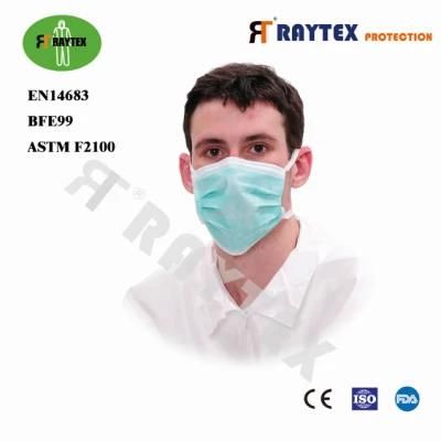 Top Quality Dustproof Disposable Nonwoven 3 -Ply Face Mask