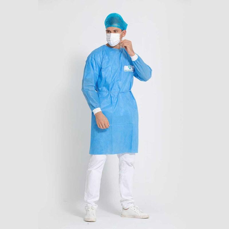 Doctor Dental Patient/Thumb Loop Operation/Protective/Exam/Visitor/SMS/CPE/PP/Sterile Scrub Disposable Nonwoven Medical/Hospital/Surgeon/Surgical/Isolation Gown