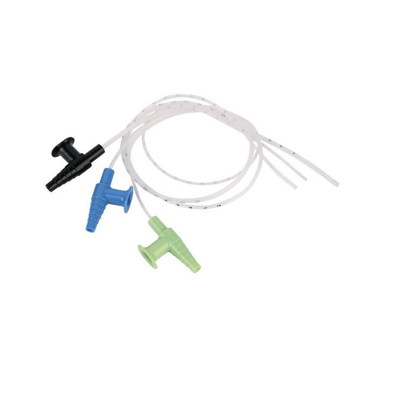 Medical PVC Suction Catheter/Tube with Finger/Funnel/Airplane Control Connectors