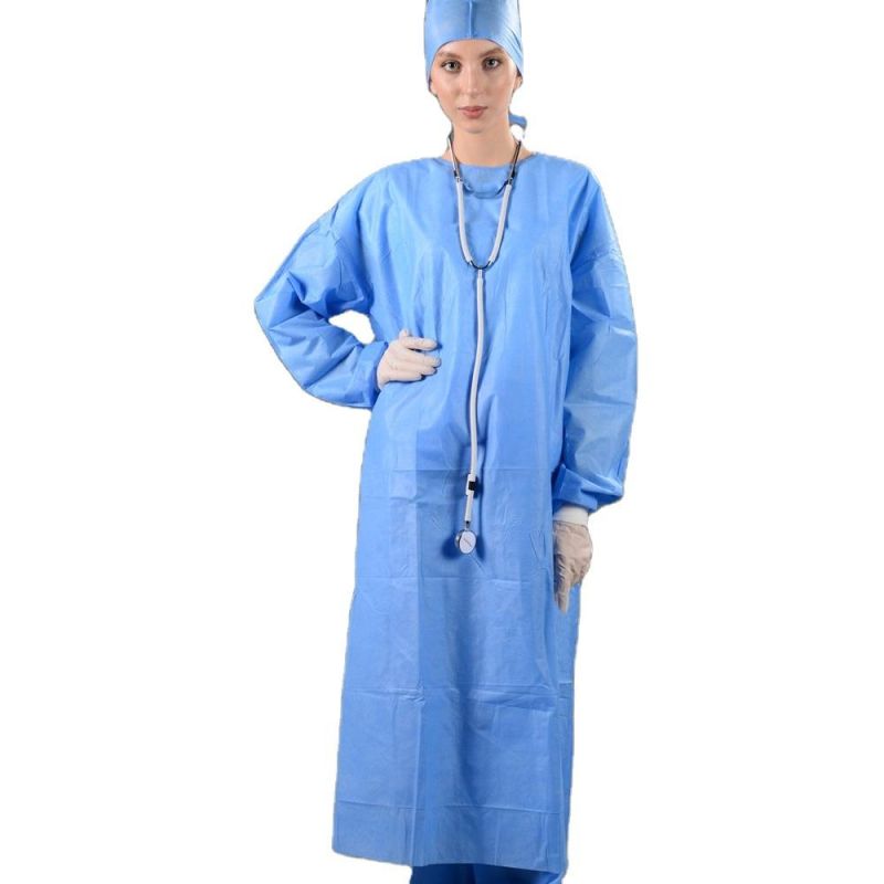 Disposable Surgical Medical Gown, Isolation Gown
