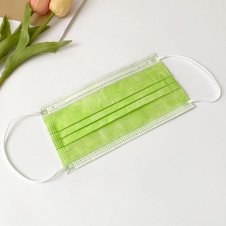 3-Plyer Colorful Face Mask Anti Dust Non Woven Disposable Adult Mask Designer Mask