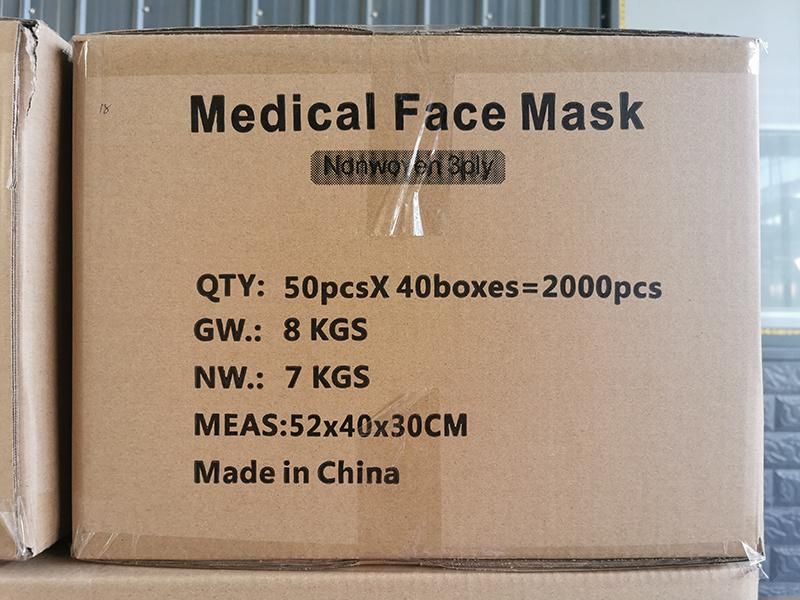Medical Surgical Non Woven Fabric Earloop Face Mask