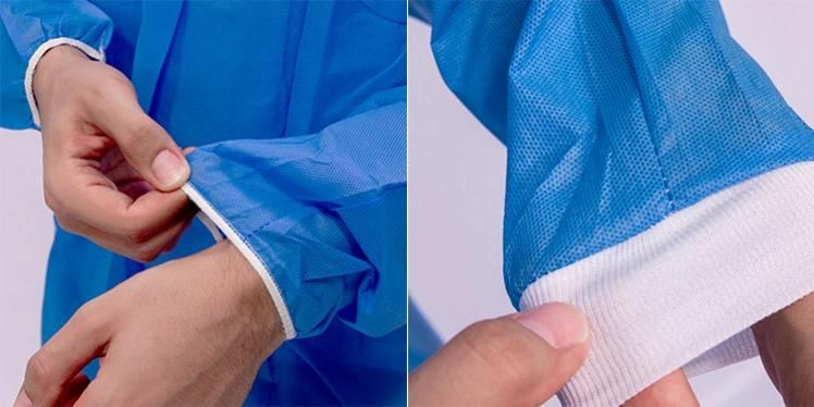 Wholesale Painting Anti Static Impervious Disposable Long Sleeve Lab Coat