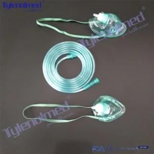 Medical Disposable Ce ISO FDA Certificated PVC Oxygen Mask with Tube for Single Use