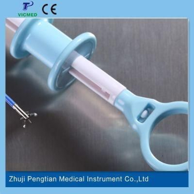 Stainless Steel Disposable Biopsy Forceps for Endoscopy Oval Cup with Spike with Blue Color Coated