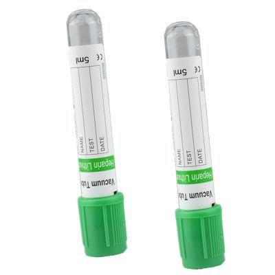Heparin Tube Green Cap Glass Blood Collection Tube