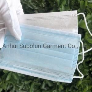 Disposable Ear-Wearing Non-Woven 3 Ply Medical Surgical Face Mask for Adult