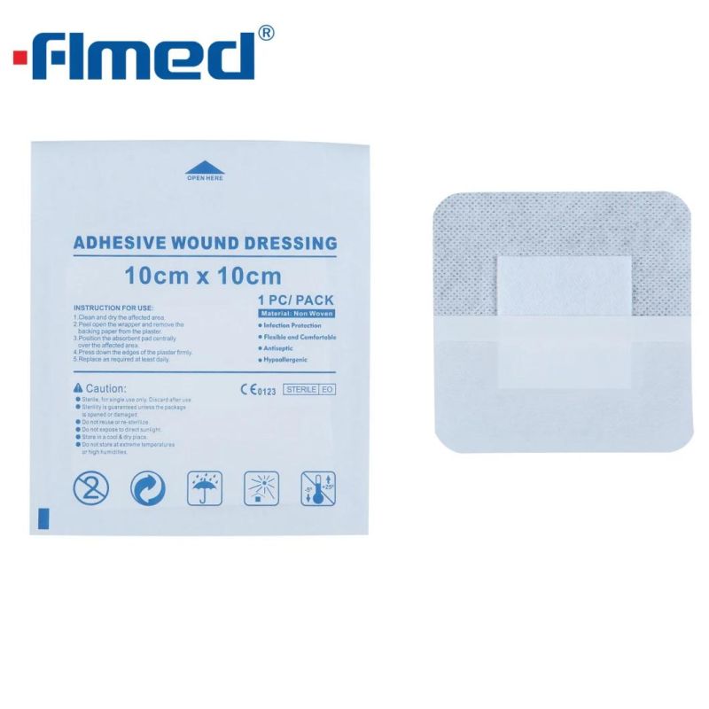 Non-Woven Super Absorbent Wound Dressing Adhesive Wound Dressing