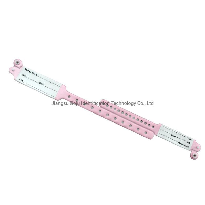 Waterproof Written on PVC Soft Mother and Baby Wristband