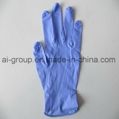 Various Color Disposable Examination Powdered Nitrile Gloves