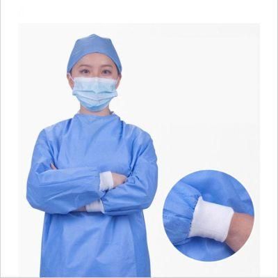 AAMI Level 123 Surgical Gown Film PPE Isolation Gown and High Quality SMS Non-Woven Coverall