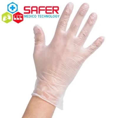 Disposable Medical Clear Vinyl Examination Gloves FDA Grade