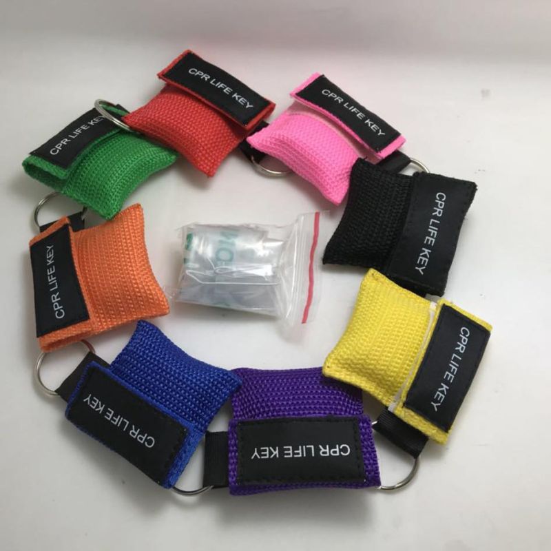 CPR Mask Key Chain One Way Value Rescue Face Shields